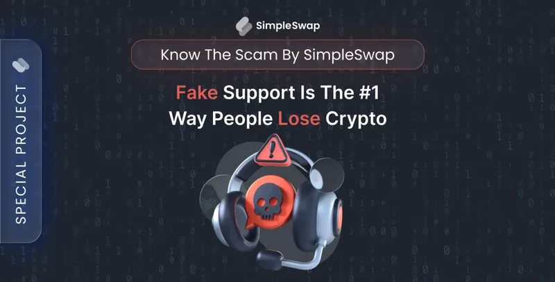 Fake support accounts &mdash; SimpleSwap Know Scam cover